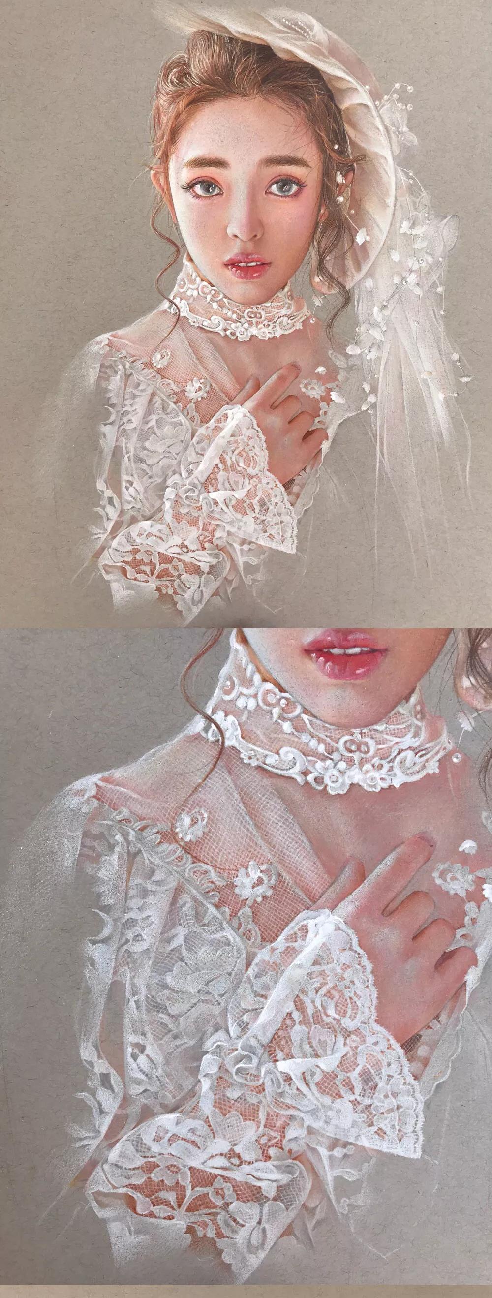 彩铅人物女孩教程视频,用彩铅画动漫人物天使恶魔