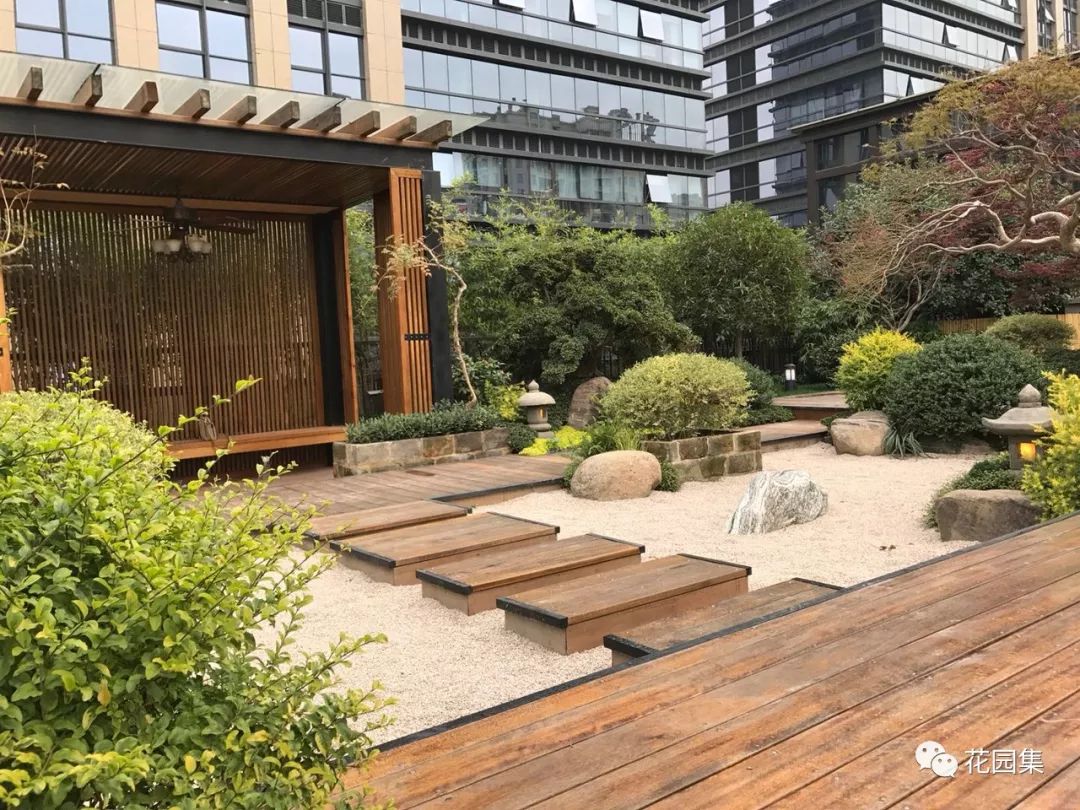 园林式办公区效果图,办公区花园景观设计