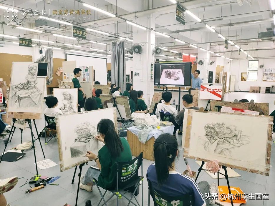 集训20天的成果,美术集训一大群人