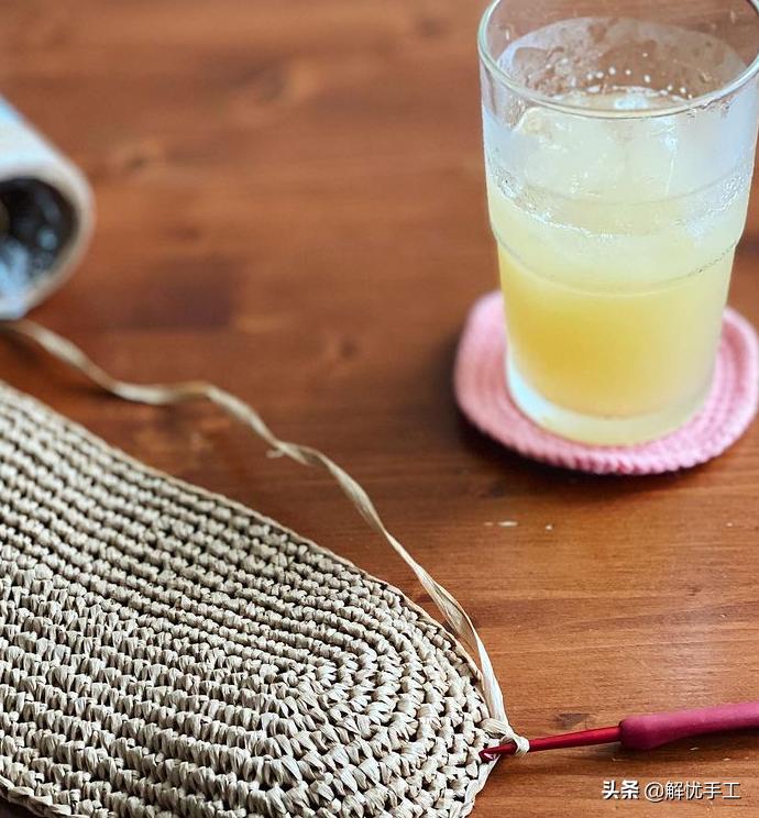 简单漂亮的小包包钩针教程,韩国钩针钩桌布花样教程