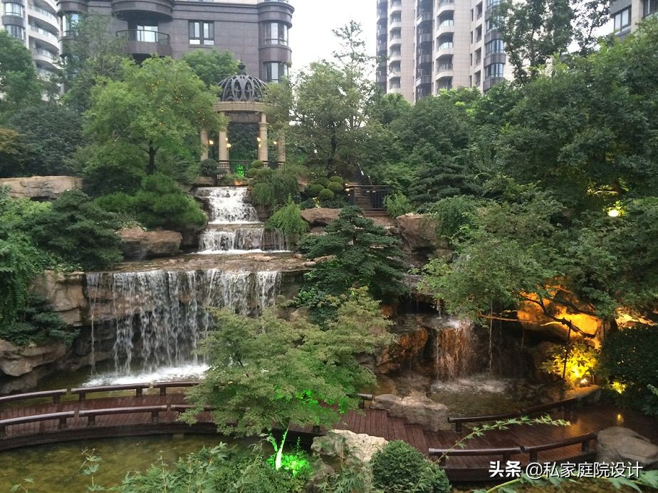 中式庭院石头造景效果图,庭院景观置石技法