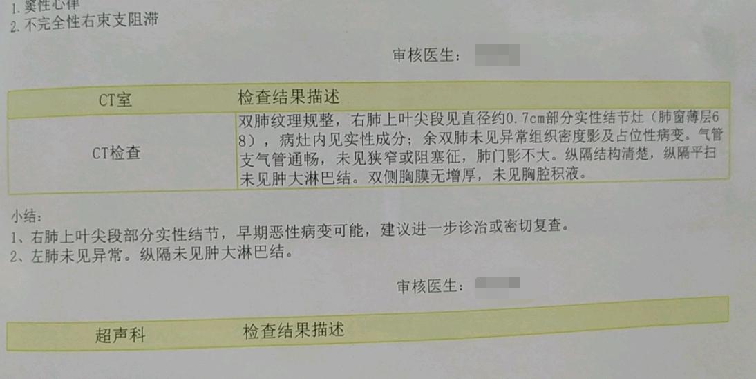 年轻的肺结节患者,肺结节病人的经历
