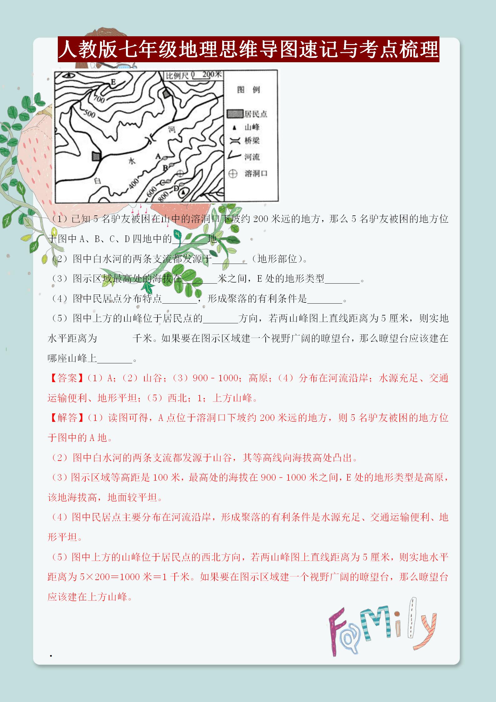 七上地理必背知识点人教版2021,中图版七年级上册地理知识点总结