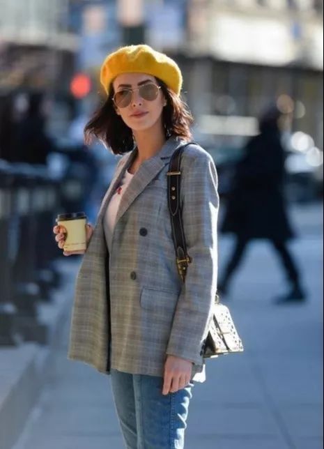 小个子戴贝雷帽显高,贝雷帽显脸小百搭小头围