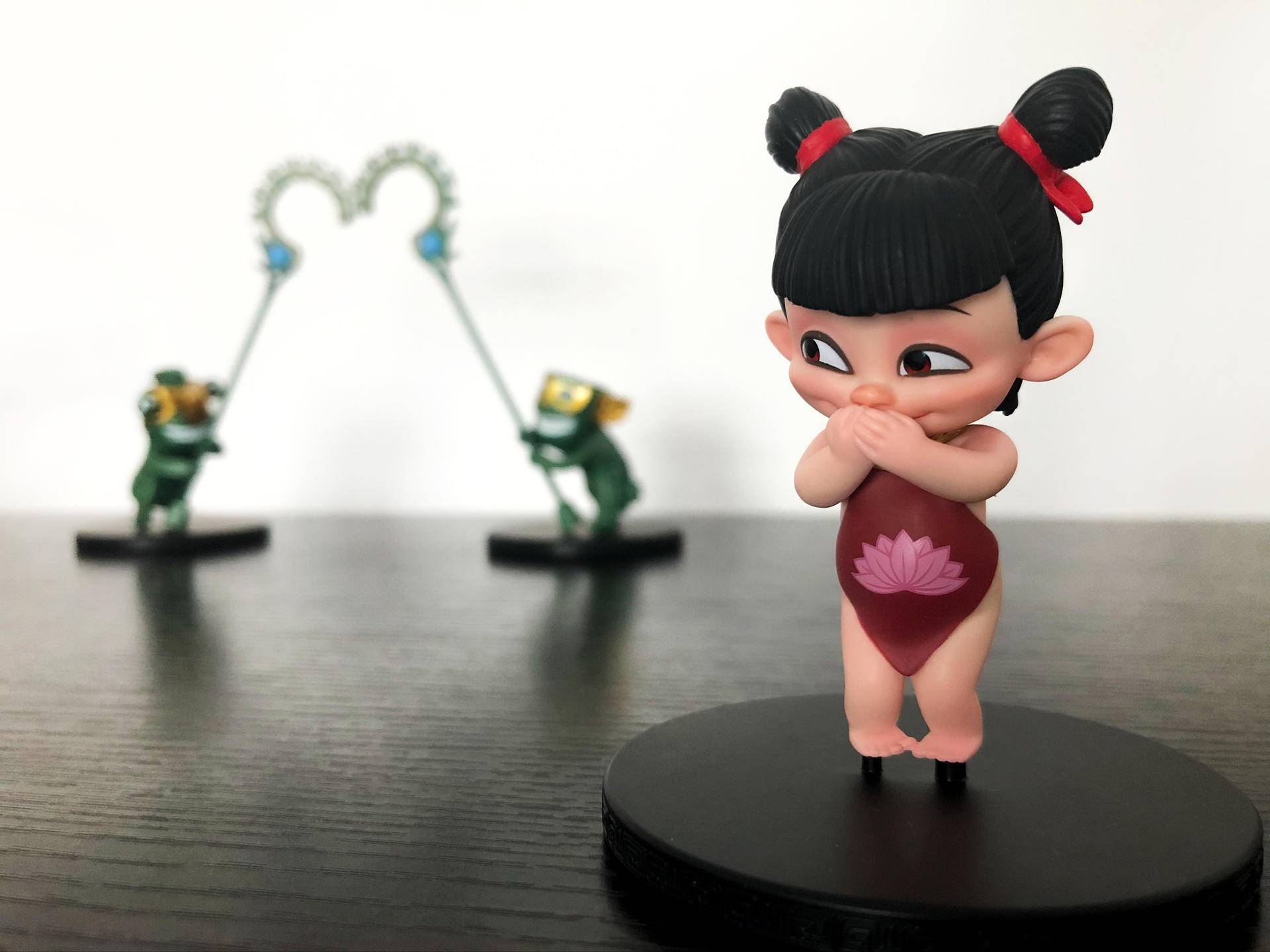 哪吒之魔童降世正版万代手办开箱,手办哪吒之魔童降世