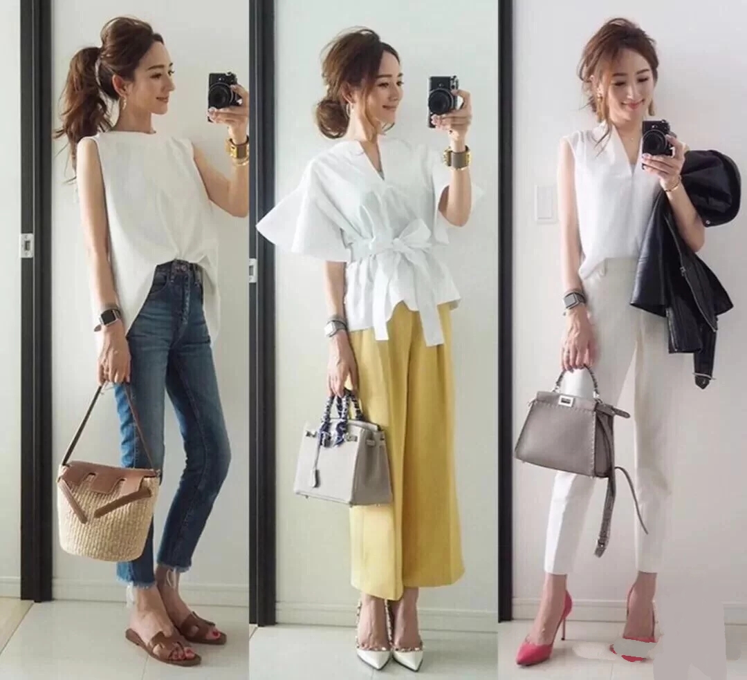 中年小个子没存在感?看38岁日系辣妈星玲奈穿搭,精致优雅又随意