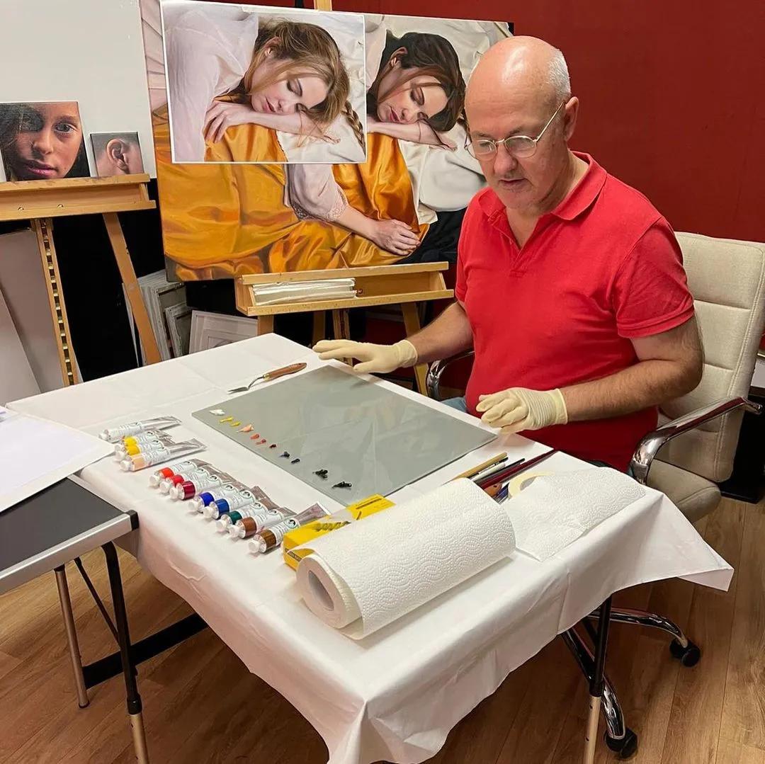 比冷军画的还像的超写实画家,比冷军写实的画