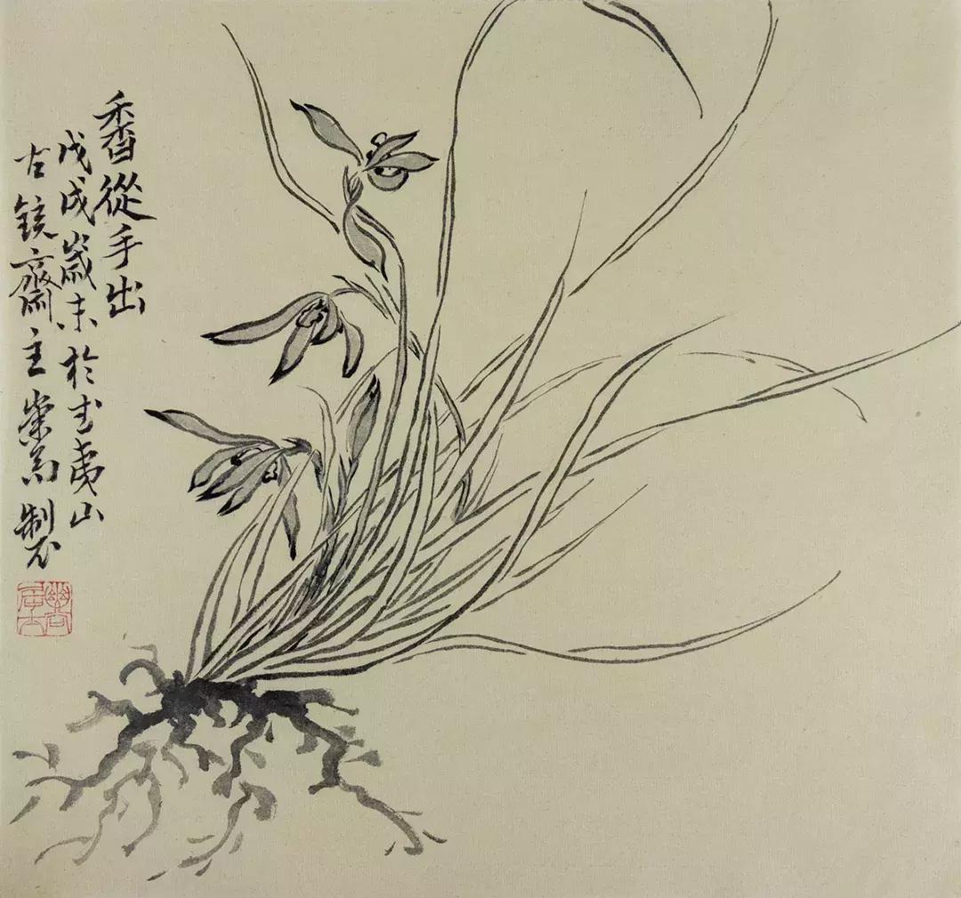 梅兰竹菊国画中的山石画法,梅兰竹菊国画写意教学视频