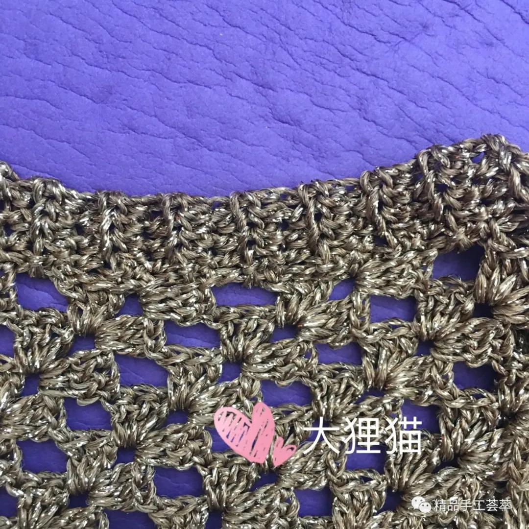 凤尾花半身长裙子的钩针教程,鱼尾裙的钩法教程