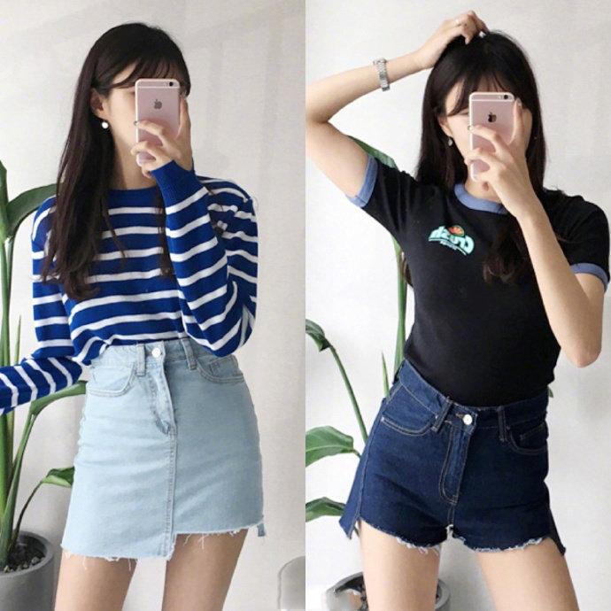夏天的穿搭短裤推荐,夏季整套搭配短裤修身