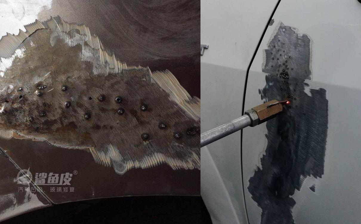 鲨鱼皮凹陷修复和钣金喷漆哪个好？