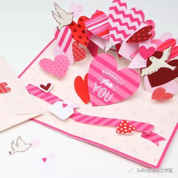 情人节送给女朋友的手工贺卡,七夕节送给女朋友的立体贺卡