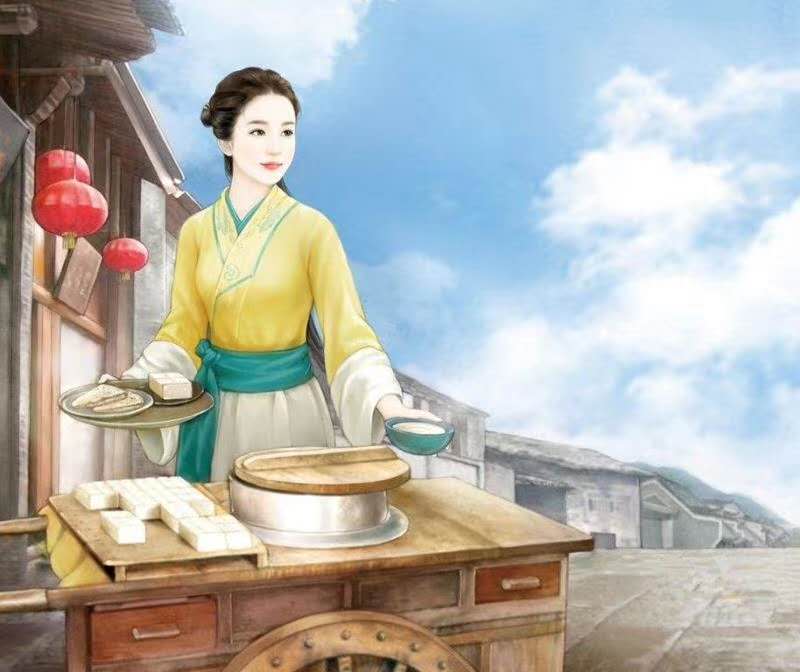 秦安老豆腐炒韭菜,天水秦安老豆腐