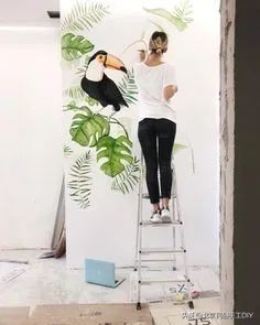 好看好画的墙绘,适合自己动手画墙绘的图片