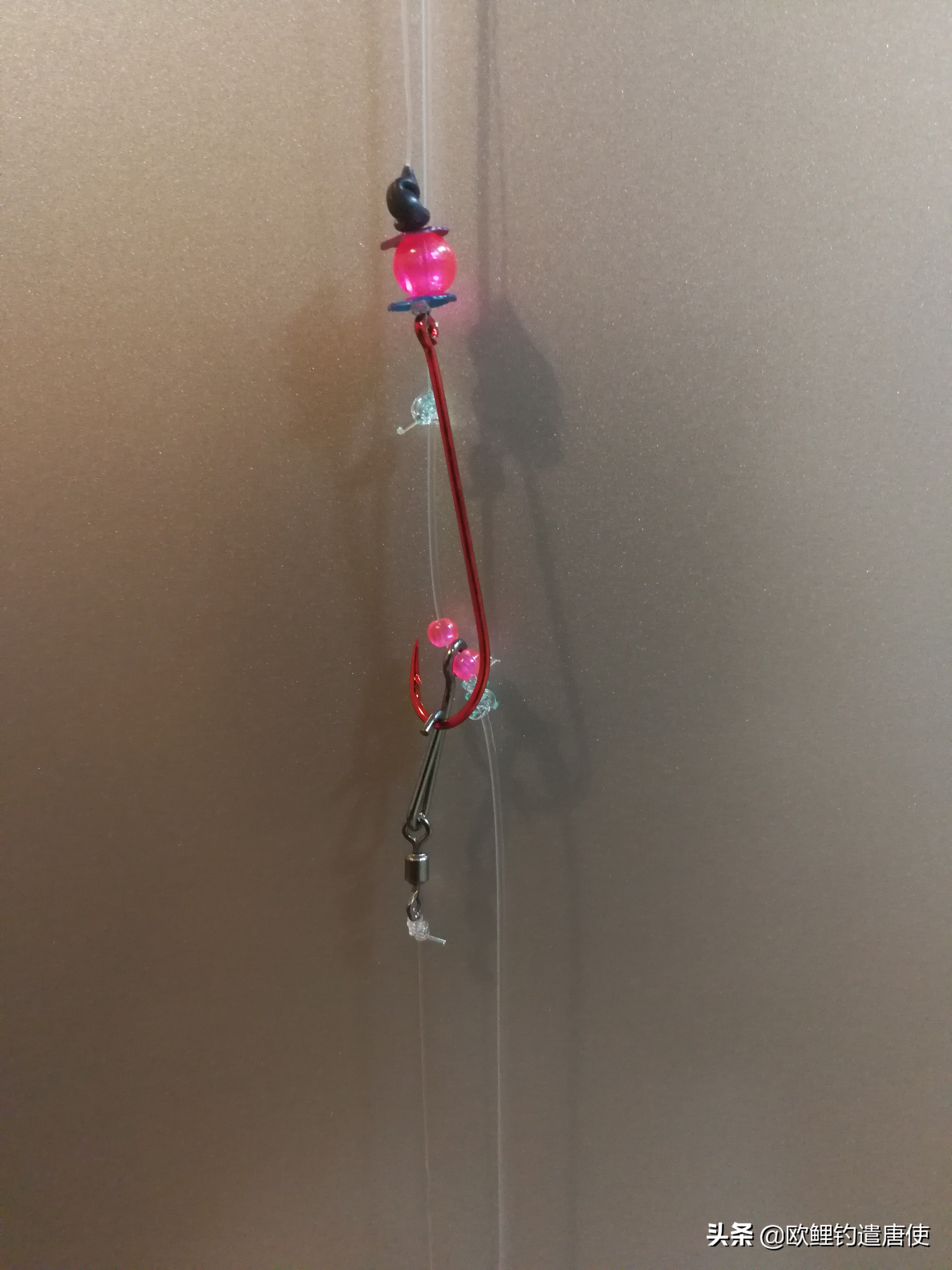 海竿钓鱼绑串钩用什么鱼料,海竿串钩线组浮漂正确绑法图解