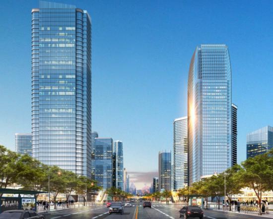 昆明未来的规划实景效果图,昆明东部商务区效果图