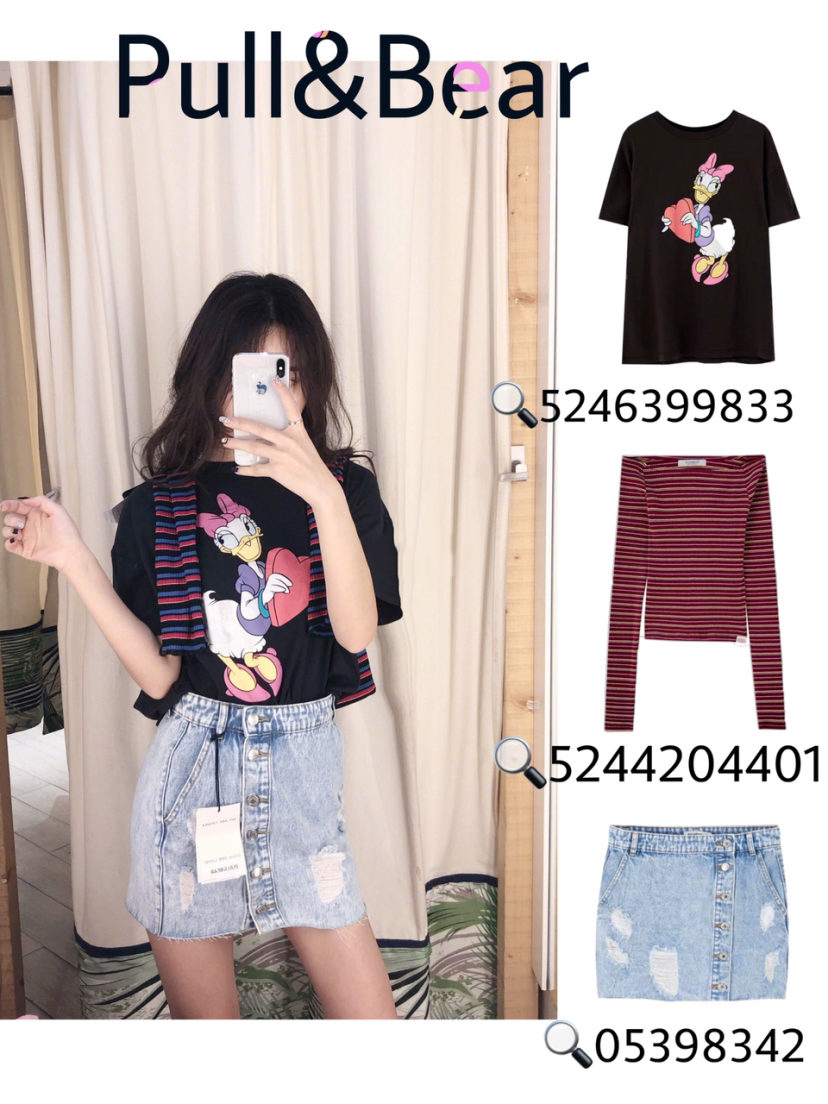 pullbear穿搭t恤,pullbear白色上衣穿搭