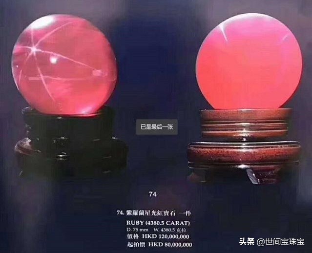 百年难得一见的精品红宝石,世间宝珠宝