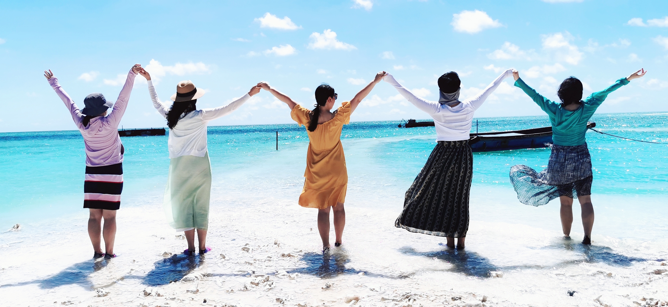 一半是海水一半是蓝天，这就是西沙群岛！我是登岛的第46066人