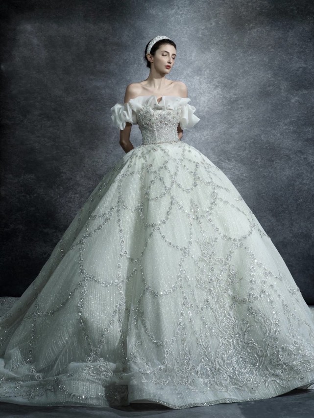 欧式婚纱美人图,欧式奢华婚纱图片