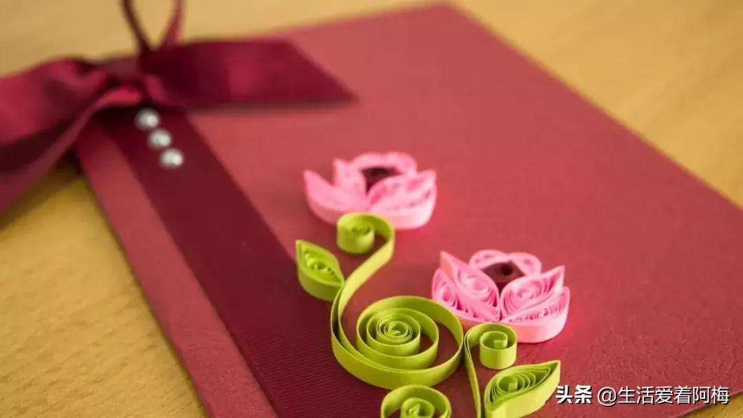 衍纸做教师节贺卡,用衍纸做教师节贺卡纯手工