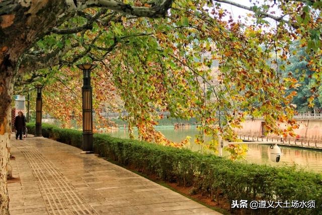 在冬天里看遵义湘江河上的秋色