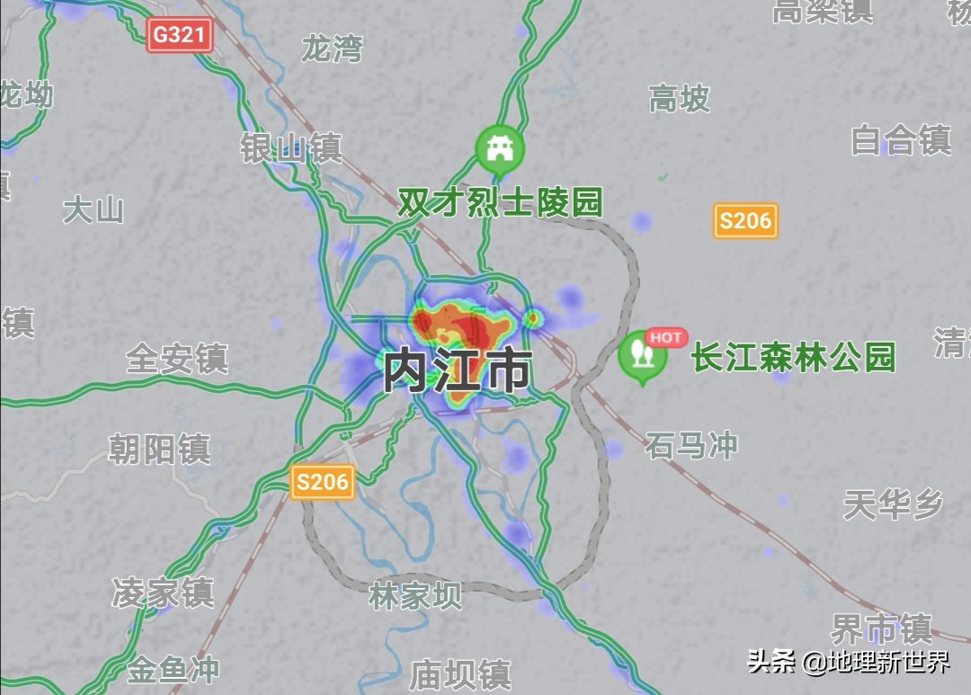 晚6点，四川18市3自治州热力图对比