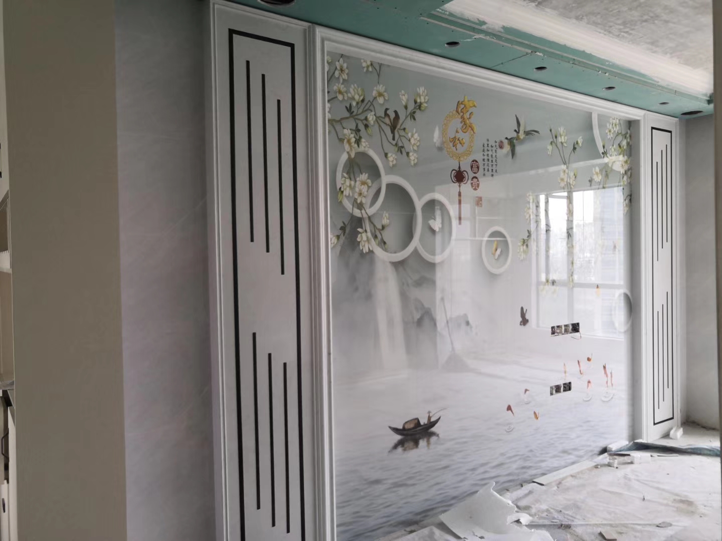 石材背景墙瓷砖颜色搭配效果图,极简大理石瓷砖背景墙效果图