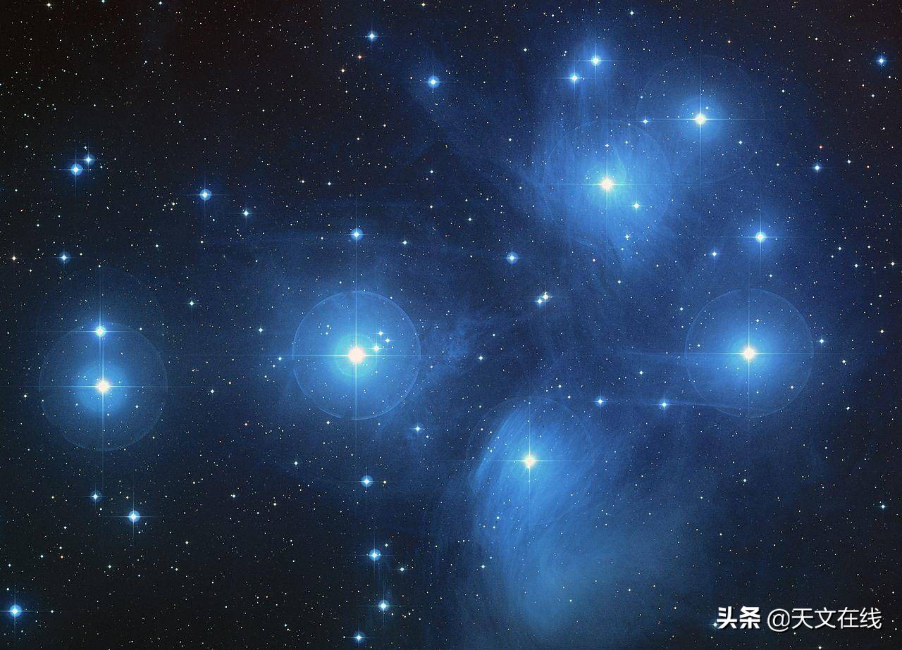 昴宿星的宇宙知识,图说天文昴星团
