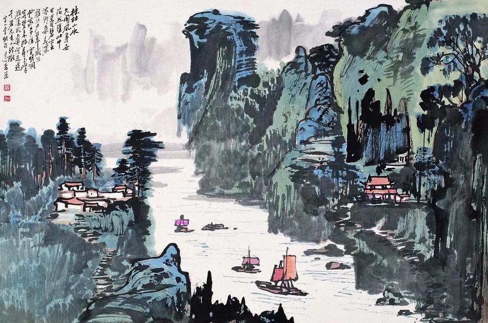 水墨画夜景欣赏,画夜景最好的中国画