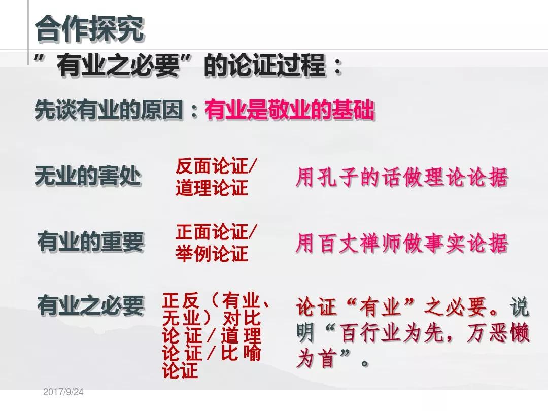 九上语文第6课敬业与乐业,人教版九年级语文敬业与乐业