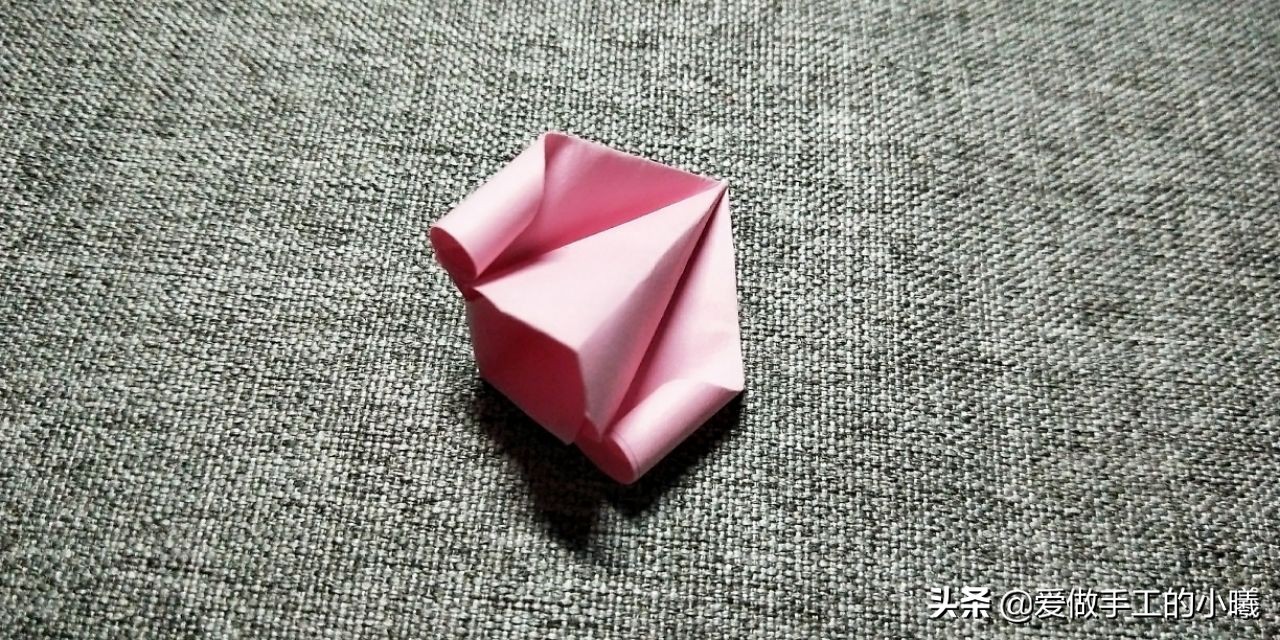 幼儿园五瓣花折纸,立体五瓣樱花折纸