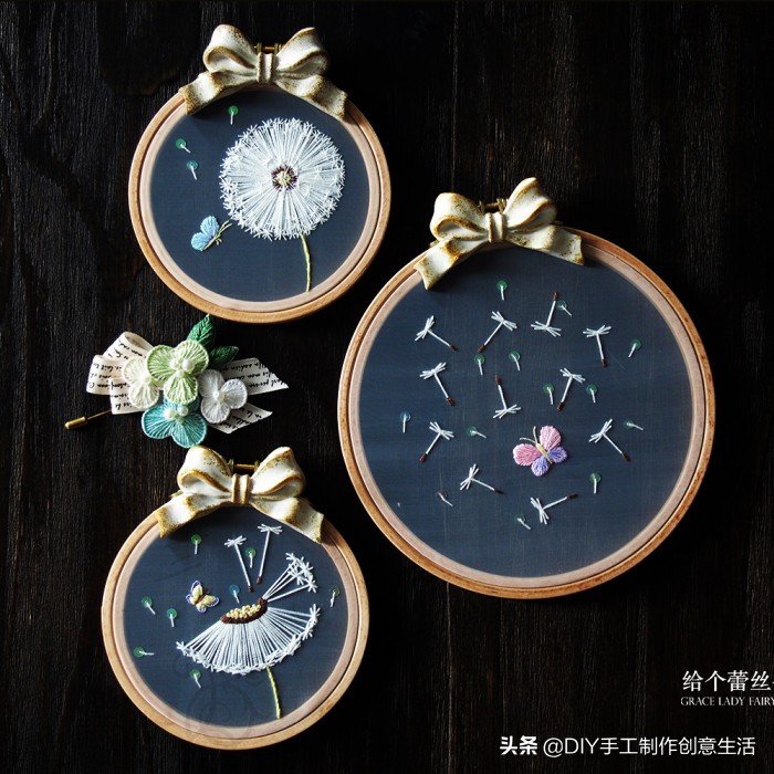 刺绣一针一线,基础的刺绣方法很适合新手学习哦