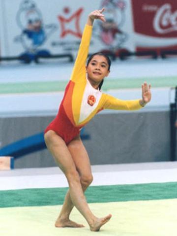 亚特兰大奥运会女子体操莫慧兰,体操莫慧兰比赛照片