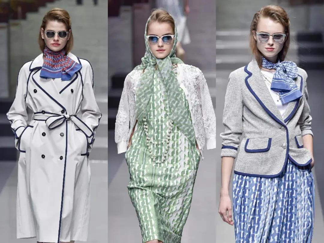 丝巾的5种时髦系法学起来,春季丝巾系法大全搭配大衣