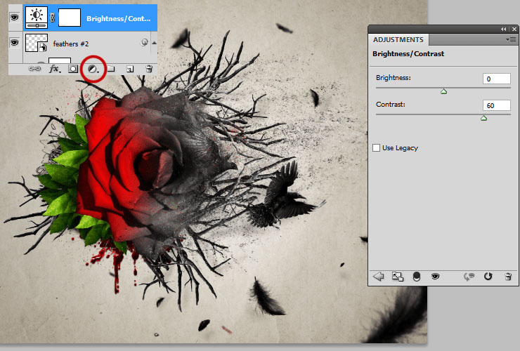 ps如何换花朵教程图解,ps怎么画枯萎的玫瑰
