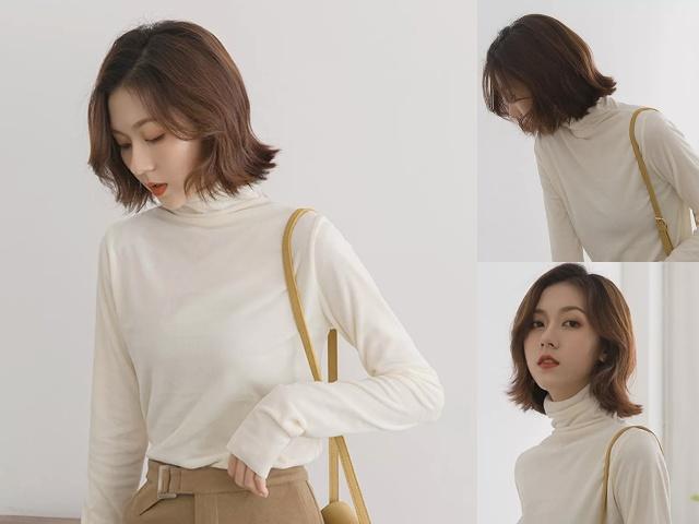 今年流行的“齐下巴烫”发型，剪了这4款之后，又美又显脸小！