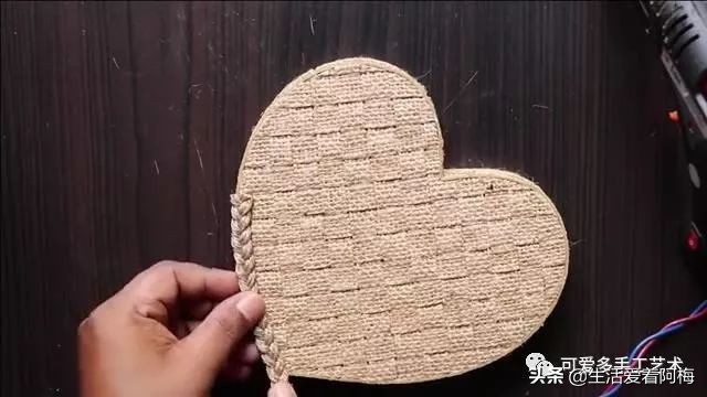 小型快递盒改造收纳盒好看又简单,心形收纳盒创意手工