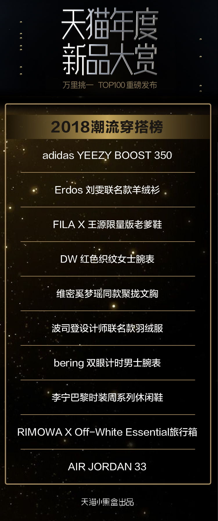 天猫新品排行榜前十名,天猫2020top100品牌