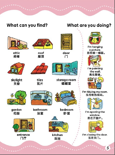 洪恩儿童英语图解1000词,孩子学完六册洪恩英语