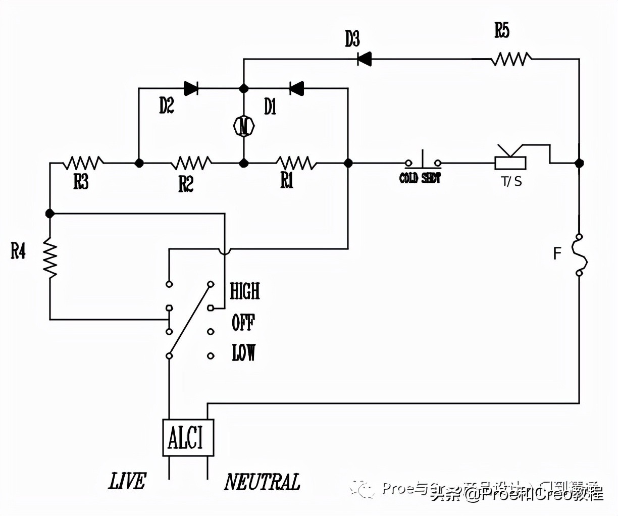 creo吹风机通风孔怎么画,吹风筒creo设计