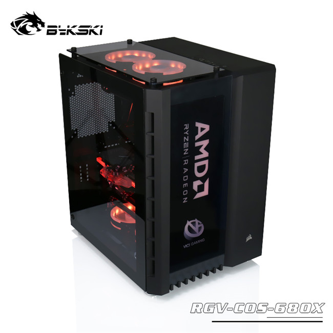 amd水冷游戏电脑,bykski一体显卡水冷评测