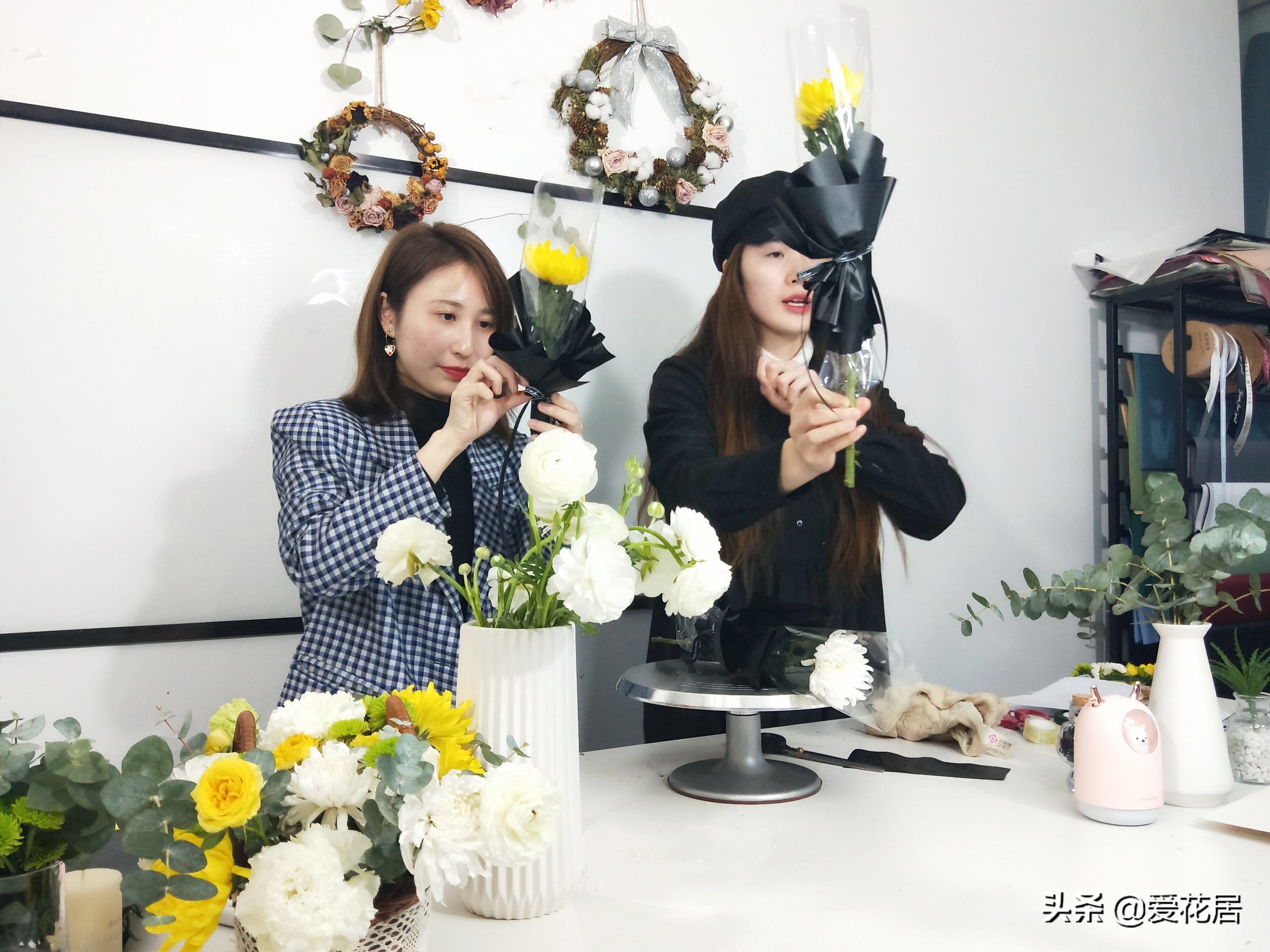 自制手工漂亮花环,简单又漂亮手工制作花环