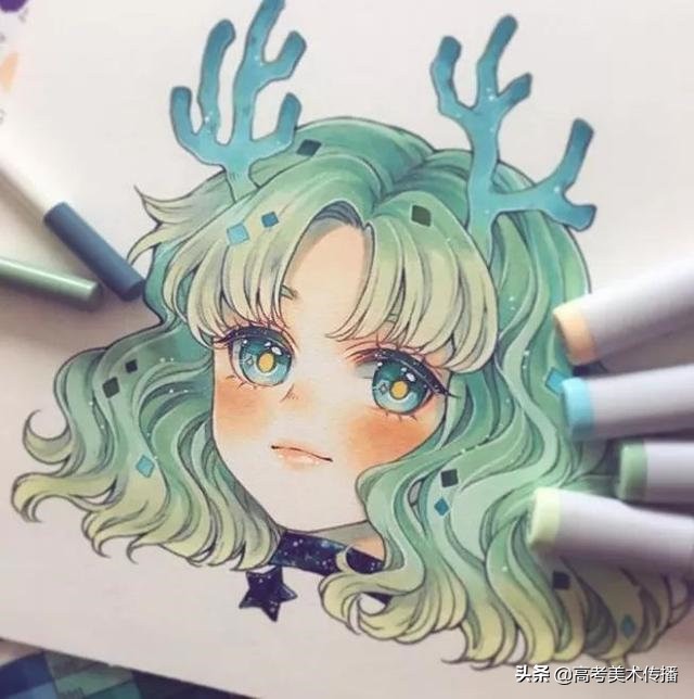 马克笔教程怎么涂肤色,马克笔要怎样涂才能涂到好看呢