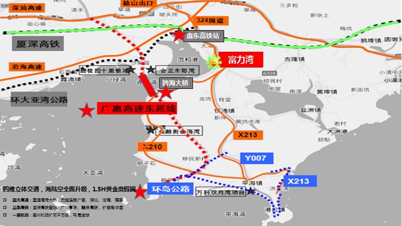 高铁附近湖景房,惠州富力湾10万一套房