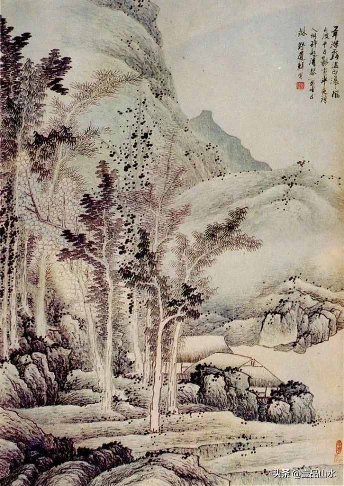 最真实的国画山水画,当代国画山水中的点景人物