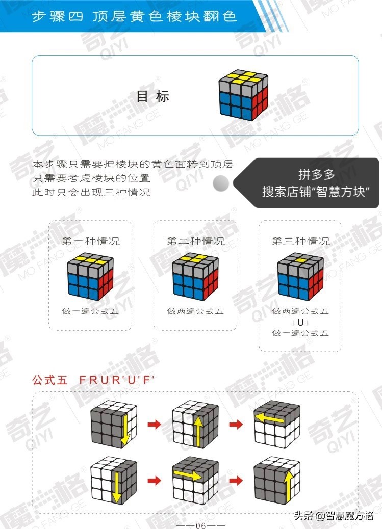翠花和大根三阶魔方教程,三阶魔方一二层同时还原