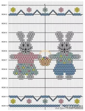 棒针织百褶裙边花样视频,编织收缩小包