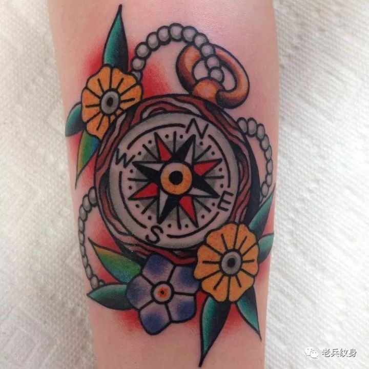 指南针纹身图画教程,指南针纹身的正确方法