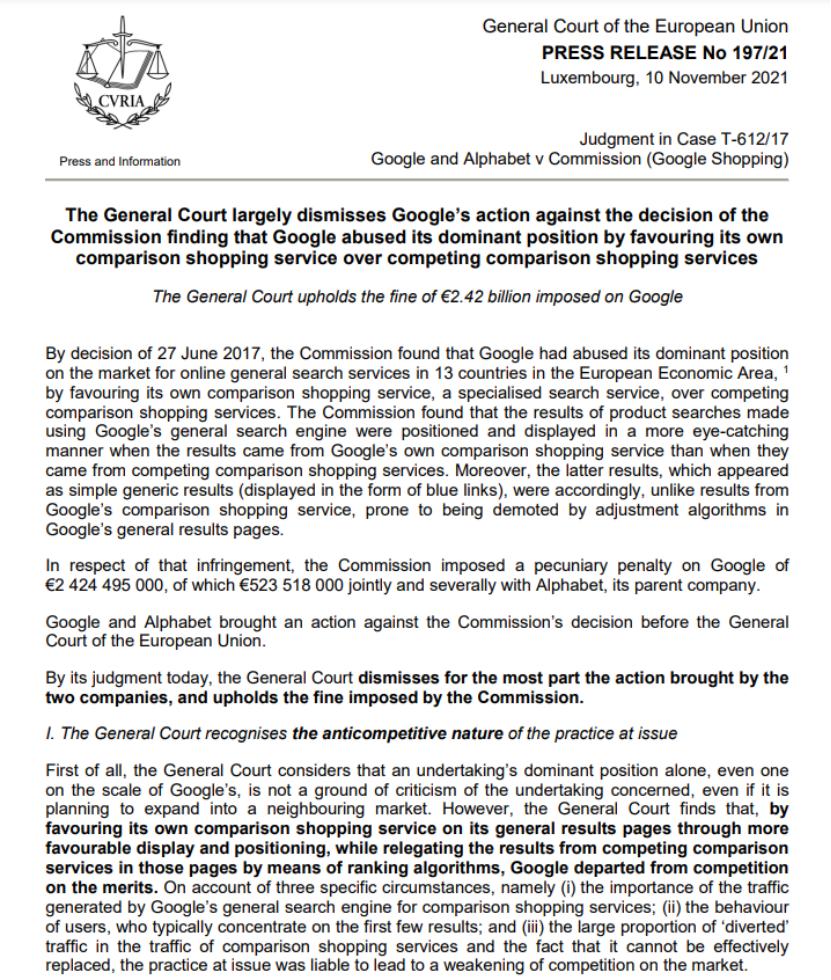 谷歌被欧盟反垄断调查,谷歌被欧盟罚款依据